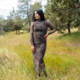 maxi dress leopard serene
