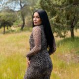 maxi dress leopard serene