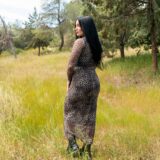 maxi dress leopard serene